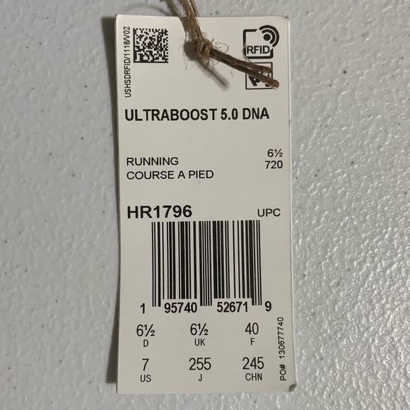 Adidas Ultraboost 5.0 DNA ‘Black Impact Orange Speckled’ Running Shoe-Size 7 New - Picture 12 of 12